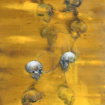 Ascendance (Us & Them), 2012, acrylic & pigments on canvas, 270X190cm.