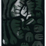 Decoder-Mussolini, collage on digital print, 18x13cm, 2016