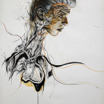 Newton 1, 2012, ink/paper, 150x100cm