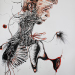 Newton 4, 2012, ink/paper, 150x100cm