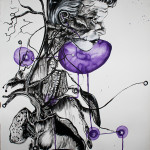 Newton 7, 2012, ink/paper, 150x100cm