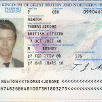 Newton's valid passport.