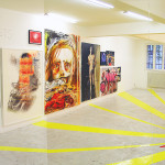 SuperEgo, installation view ft. works by Axel Pahlavi, Natasha Ivanova, Uros Djuric, Mihael Milunovic, Stephane Pencréac'h, André Saraiva, Ali Mahdavi, Marko Velk, Slavimir Futro & Fabrice Langlade , 2004