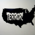 TerrorUSA, 2007, lasercut metal & paint, 150x100 cm- Ed. of 8