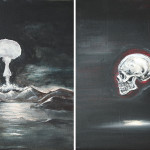 The Day-E, 2014, acrylic on canvas, diptych-41x66cm.