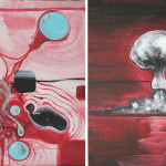 The Day-G, 2014, acrylic on canvas, diptych-41x66cm.