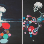 The Day-K, 2014, acrylic on canvas, diptych-41x66cm.