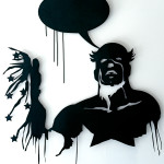 The Dream, 2006,  lasercut metal & paint, 100x100 cm - Ed. of 8