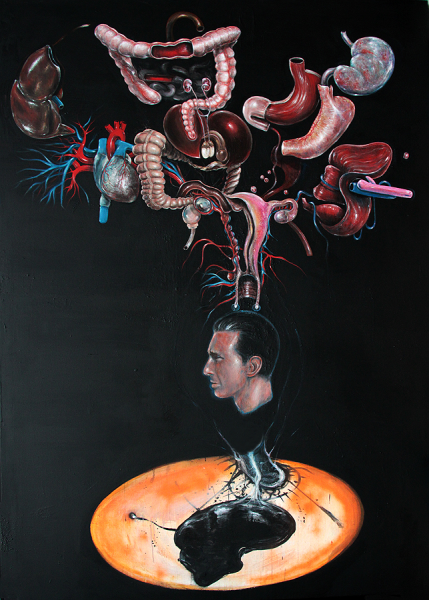 Weightloss, 2014, acrylic/canvas, 285x195 cm.